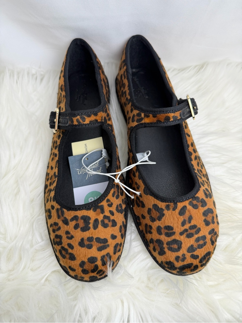 Leopard Print Mary Jane Flats - Brown Leopard 7,8,8.5,9